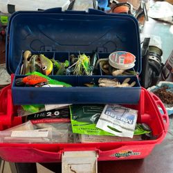Fishing Box Full Of Fishing Lure Lot Of Swim Bait