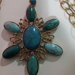 Turquoise Necklace. Nice! Perfect Condition.