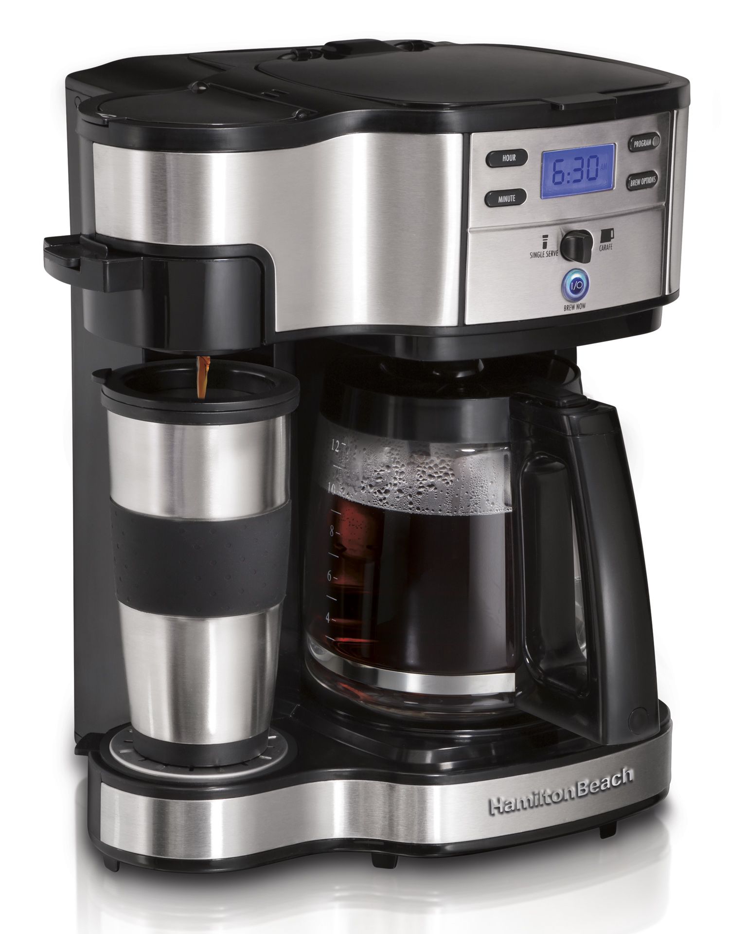 Hamilton Beach 2-Way Brewer Coffee Maker and Full 12 Cup Coffee Pot