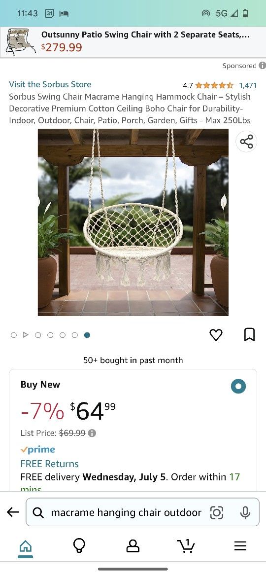 Macrame Hanging Chair