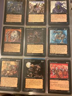 100 Vintage Magic the Gathering Cards + Starter Box