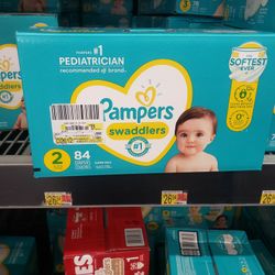 Pampers 74 Count. Size 2