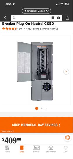 225 amp main combo panel