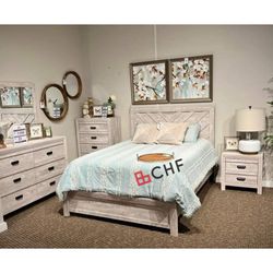 4 Pc Queen Or King Size Bedroom Set 