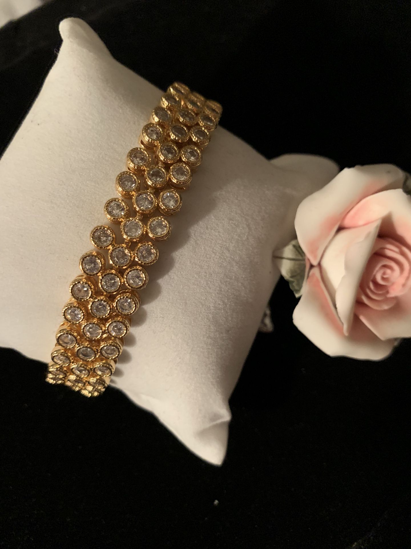 Stunning White Sapphire Bracelet