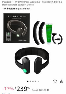 Brand NEW Pulsetto FIT (V2) Wellness Wearable – Relaxation, Sleep & Daily Wellness Support Device