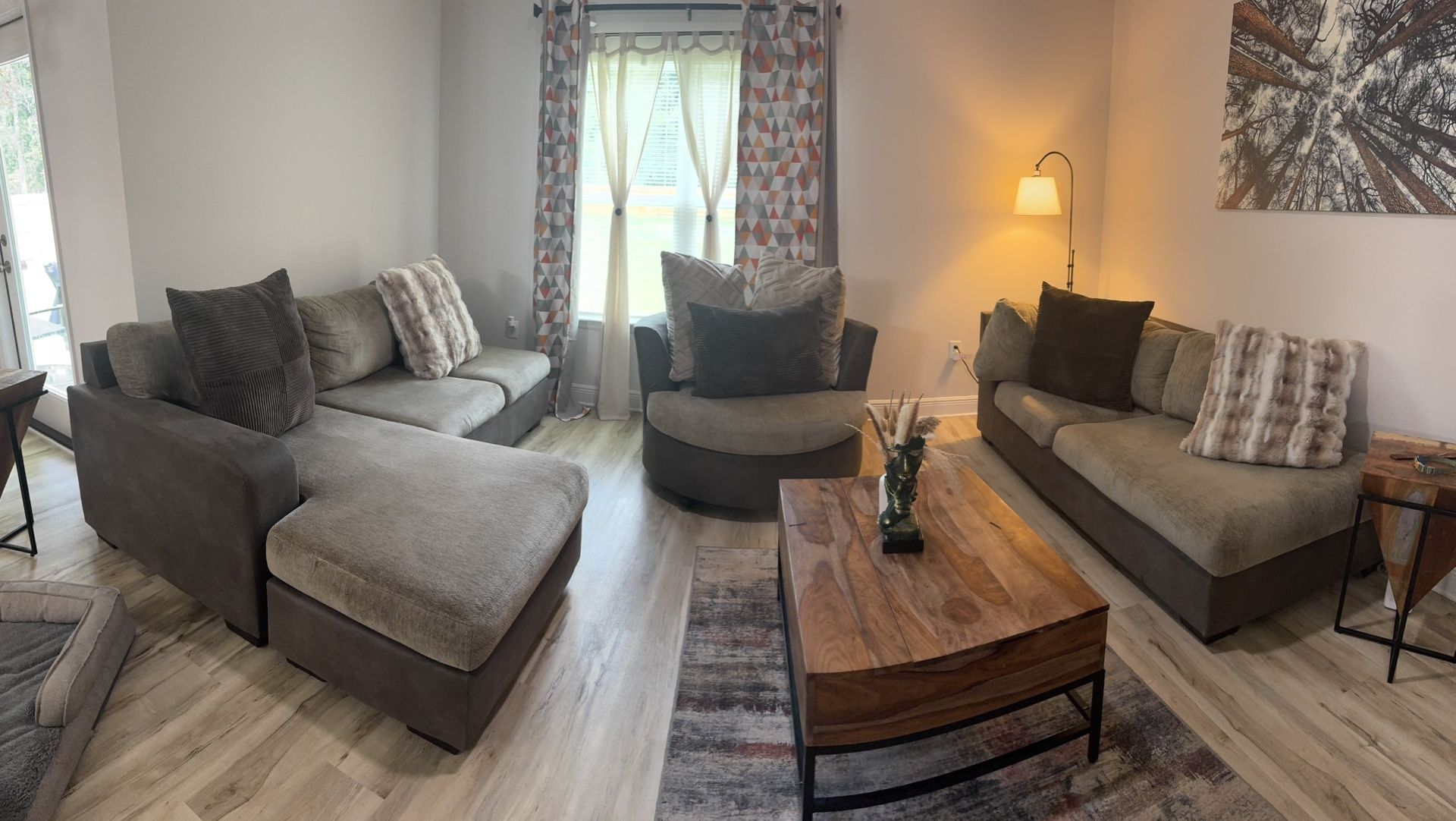 Sectional & Swivel Oversized Chair For Sale