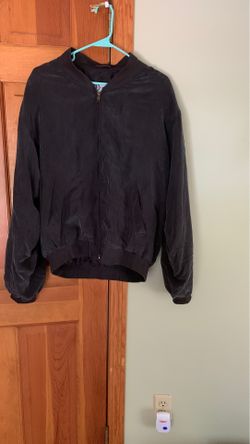 Black silk lined light jacket new
