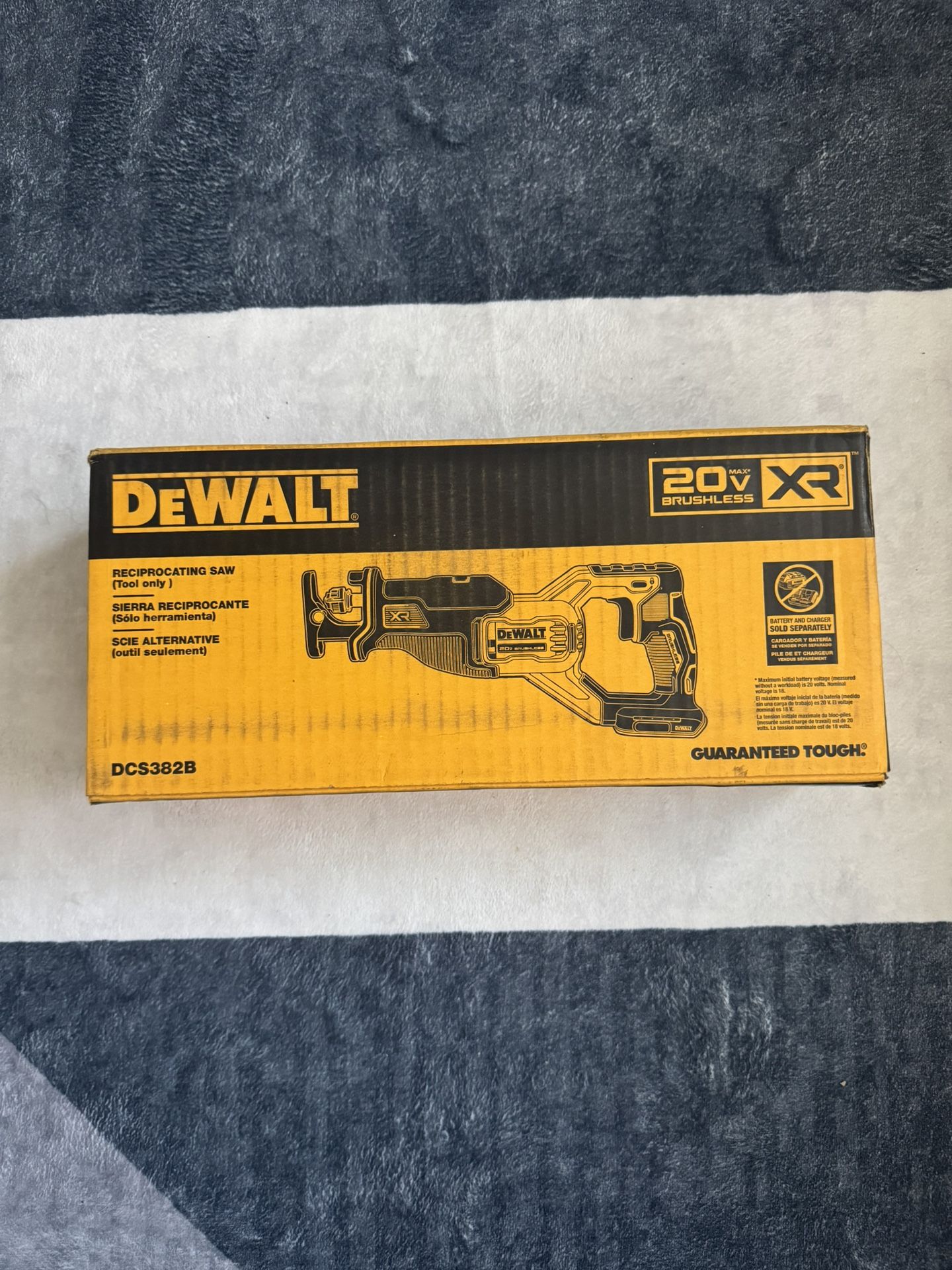 New DEWALT 20V MAX XR Reciprocating Saw - DCS382B (Tool Only)