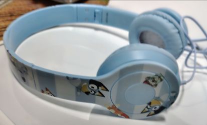 Bluey Kids Wired Headphones - Safe Volume Limiting (Excellent Condition)
