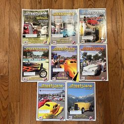 6 Vintage Street Scene Hot Rodding Magazine 2004-2005 Issues Automotive Car Lot