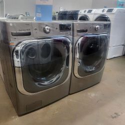 👌♨️♨️LG SET STEAM WASHER END ELECTRIC DRYER STAINLEES STEEL ♨️ 