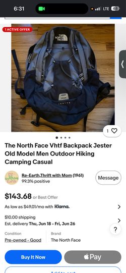 North face backpack
