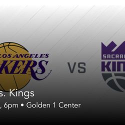 Kings vs Lakers (10/29) 3 Seats