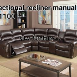 Sectional Recliner Manual Brand New Nuevos