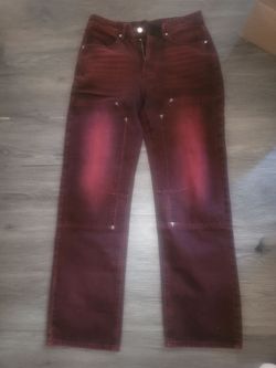 Rta Burgundy Denim Jeans 34_32( Authentic )