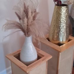 Interior Maple Box Planters  New  With Clear Finish Smooth  