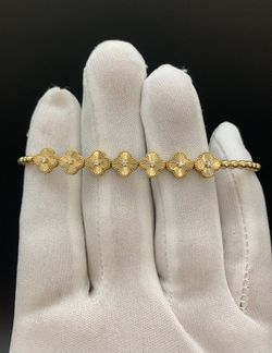 7.5" Gold stone bracelet #23951