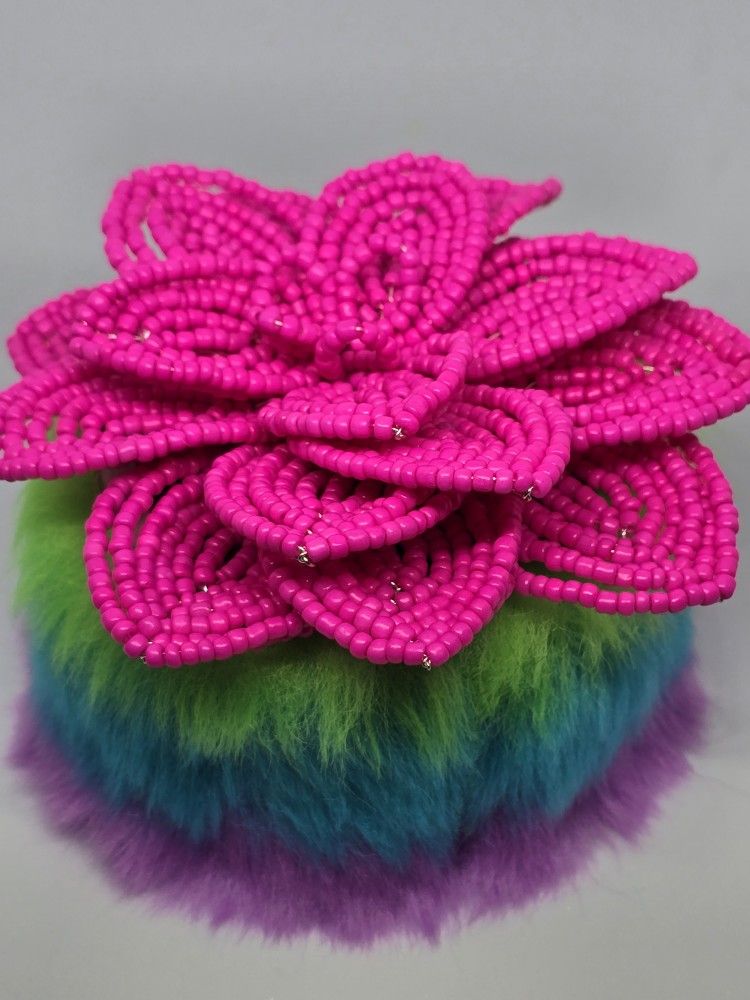 Succulent Beaded Flower