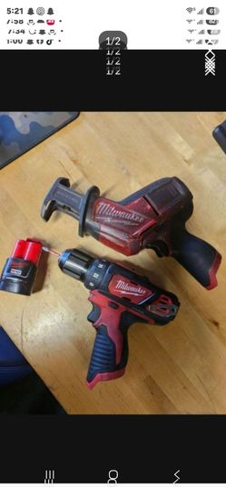 Milwaukee M12 Drill and Hackzall Combo Set