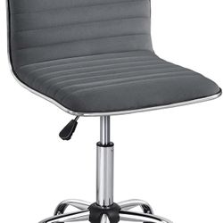 Velvet Armless Office Chair