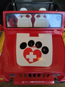 My Life Animal Rescue Red Jeep Wrangler with Remote Control