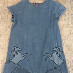 Girls Light Weight Denim Dress 