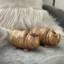 2 Colectible Rhinos 🦏  Decoration