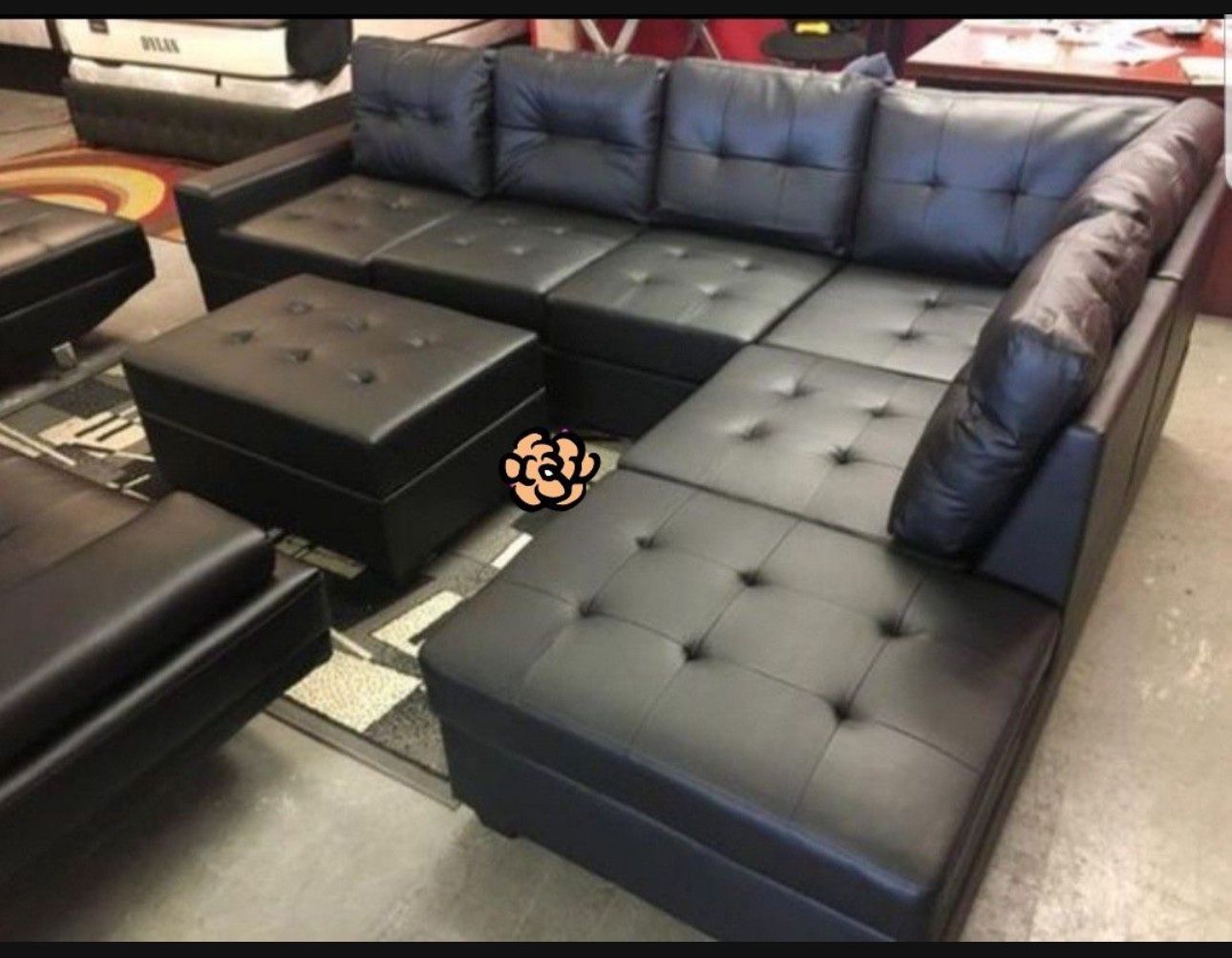 New Black Heights Sectional Including Free Delivery