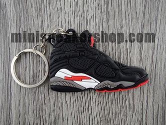 FLAT SILICON SNEAKER KEYCHAIN JORDAN 8 - PLAYOFFS