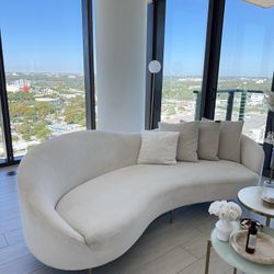 Curvo Snow White Sofa From CB2