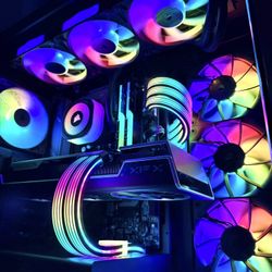 Liquid Cooling Gaming PC — i9 14900K / RX 7800 XT / 64GB DDR5 / 2TB SSD