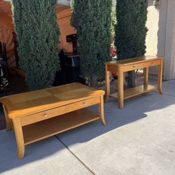 Coffee Table W/ Matching Entry Table! 