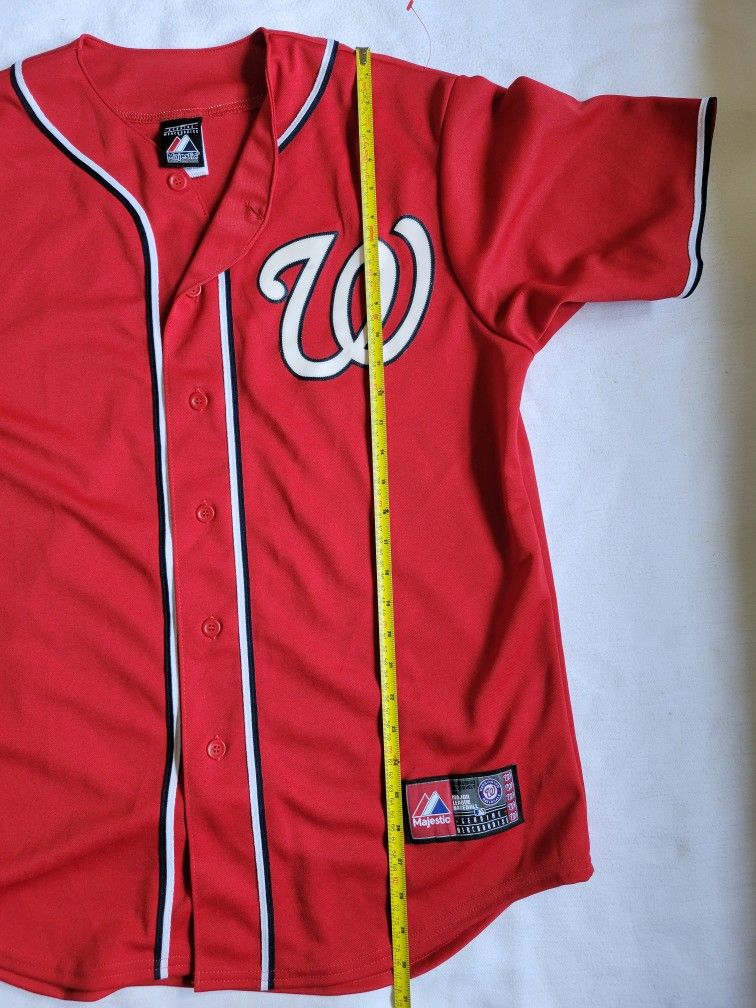 Washington Nationals Jersey Shortsleeve Men’s Red Shirt Baseball.
