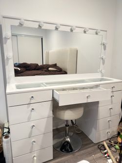 Makeup Vanity + Stool