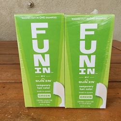 4pk Fun in by sun in temporary hair color - Green