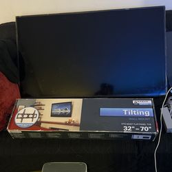 Tv Vizio With Wall Support 