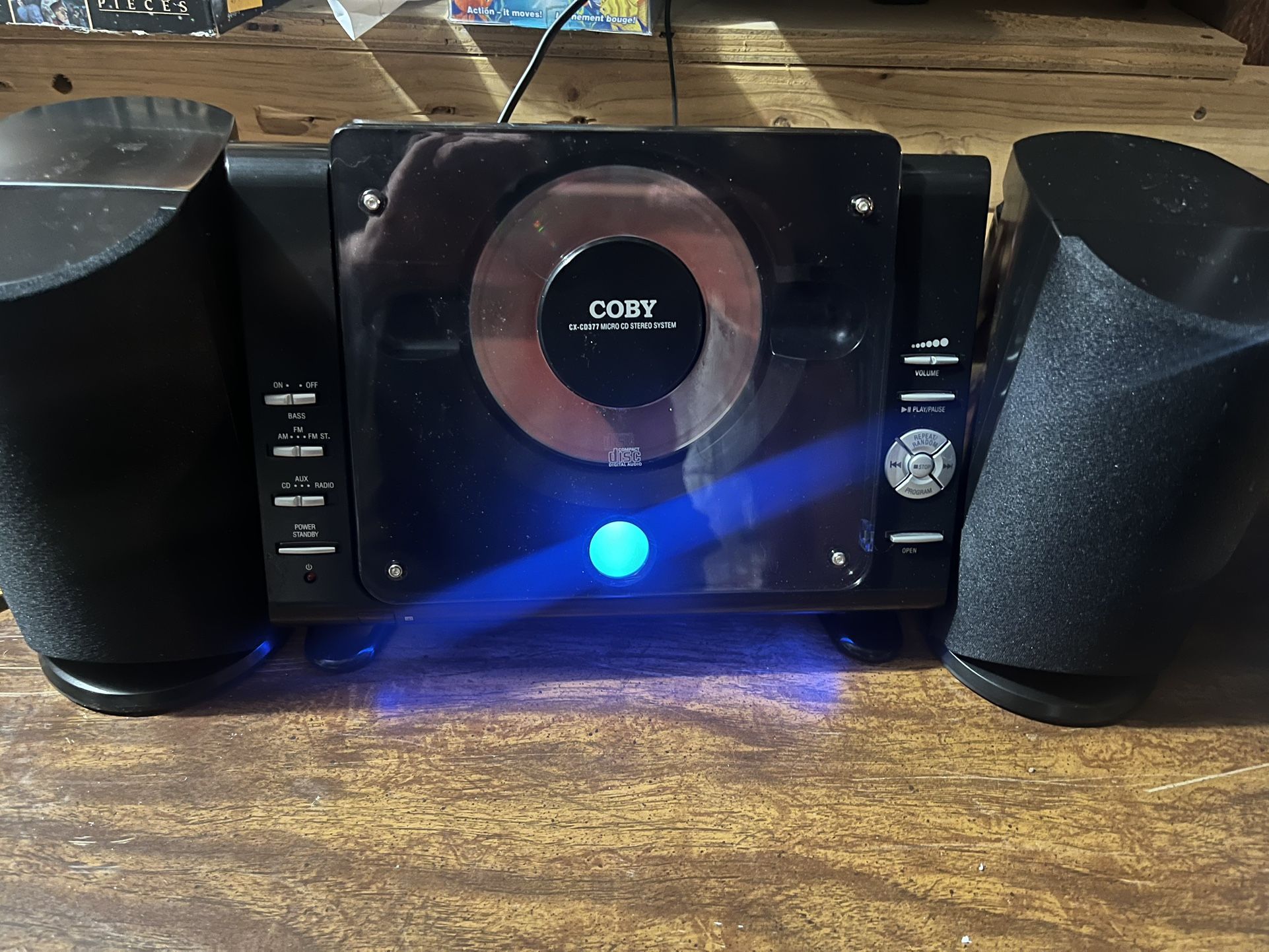 Coby CXCD380 CD Stereo System w/ Speakers, AM/FM/CD