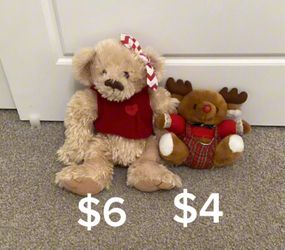 Cute dog and reindeer stuff animal