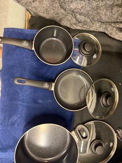 GreenLife Nonstick Saucepan Set with Lids