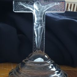 Jesus On Cross Candle Holder 