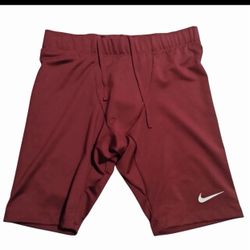 NIKE  Dri-Fit Running Half Tight Shorts (CV2727-610) Maroon  New