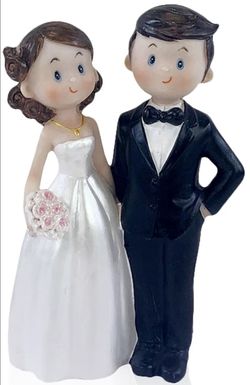 Bride and Groom Wedding Cake Topper