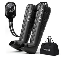 New Air Compression Leg Massage, Portable Full Leg Compression Boots