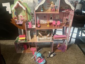 Kids Kraft Doll House With Toys 