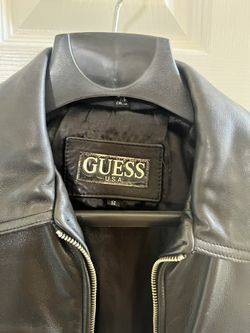 Guess Leather Jacket Size S