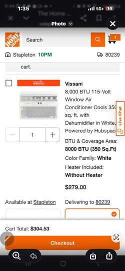 Window AC unit.