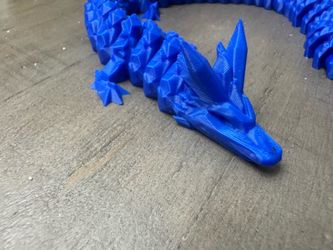 Articulating blue dragon toy / fidget