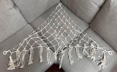 BOHO Macrame Toy Hammock Corner Storage Net just $7