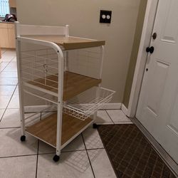 Kitchen microwave cart